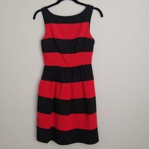Red and Black A Line Dress